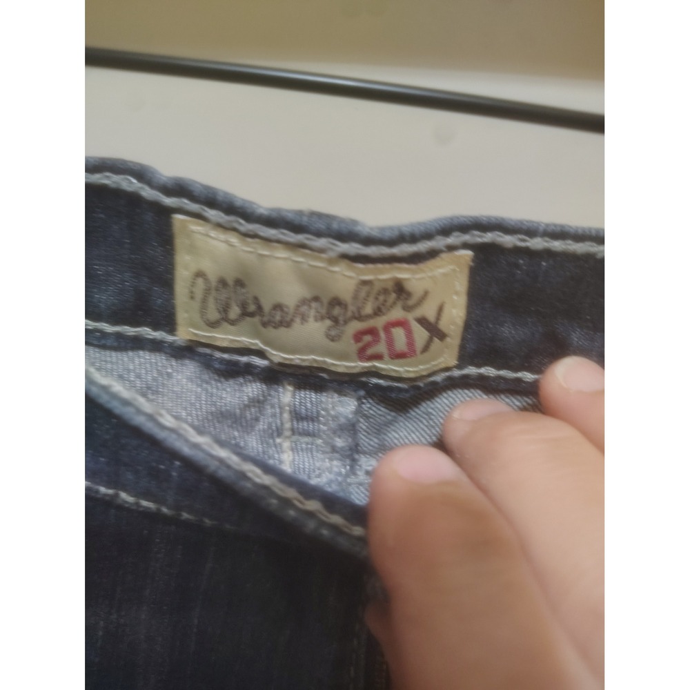 Wrangler 20X Style 42 Vintage Boot Jeans Mens 42x32 Dark Wash Denim Western - Picture 7 of 8